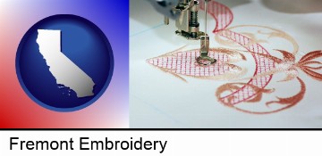 machine embroidery in Fremont, CA