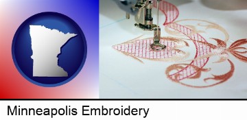machine embroidery in Minneapolis, MN