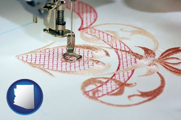 machine embroidery - with Arizona icon