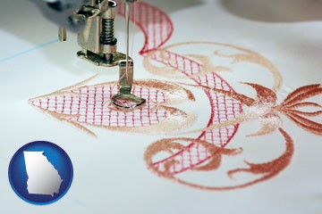 machine embroidery - with Georgia icon