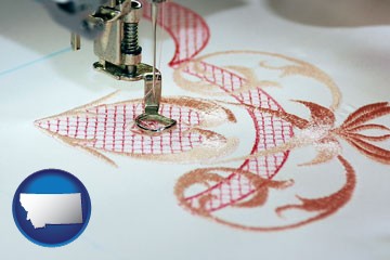 machine embroidery - with Montana icon