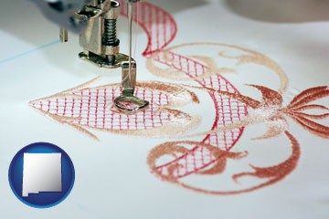machine embroidery - with New Mexico icon