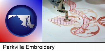 machine embroidery in Parkville, MD