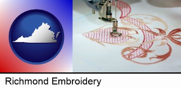 machine embroidery in Richmond, VA