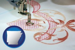 machine embroidery - with AR icon